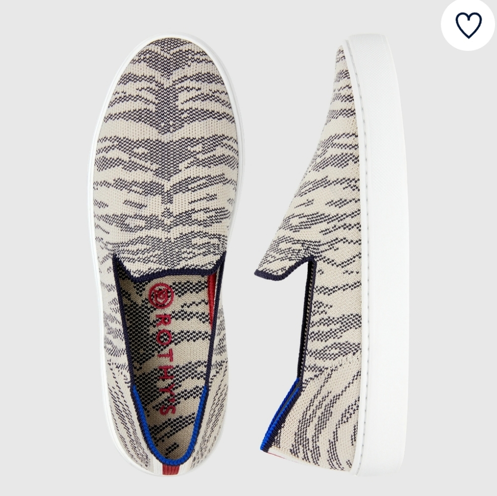 Rothy's The Sneaker Maritime Tiger Size 8.5